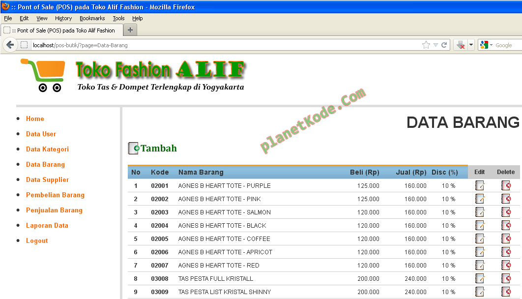 Program Stock Barang Php Programming - Сайт podsibindbarf!